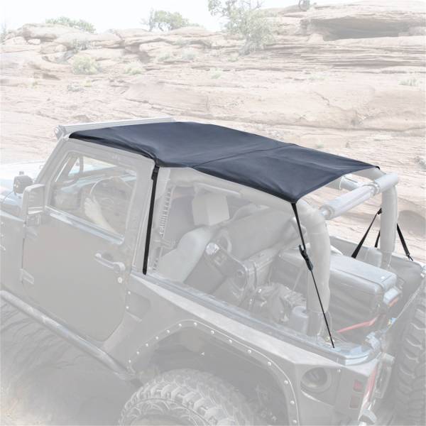 Smittybilt - Smittybilt Extended Top Black Diamond Requires PN[90105] If Vehicle Does Not Have Windshield Channel No Drill Installation - 94135 - Image 1