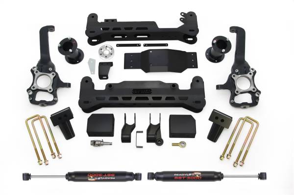 ReadyLift - ReadyLift Big Lift Kit 7 in. Lift In Black Finish w/o Shocks - 44-2575-K - Image 1