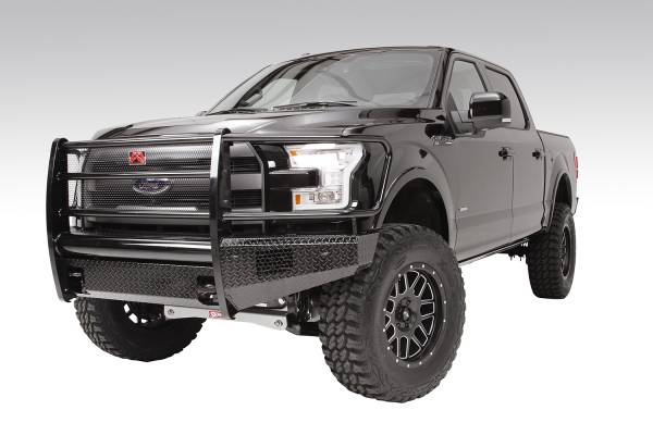 Fab Fours - Fab Fours Black Steel Front Ranch Bumper 2 Stage Black Powder Coated w/Full Grill Guard Incl. Light Cut-Outs - FF09-K1960-1 - Image 1
