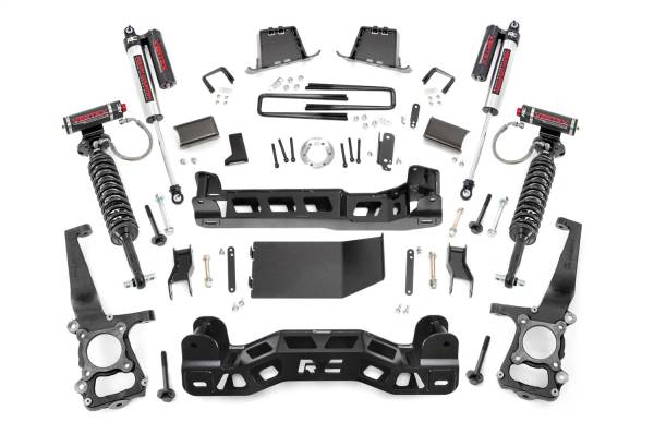 Rough Country - Rough Country Suspension Lift Kit w/N3 Shocks 6 in. Incl. Knuckles Vertex Adj. Coils Front/Rear Crossmember Sway Bar Brackets Diff Drop Brackets Brake Line Bracket Driveshaft Spacer - 59850 - Image 1