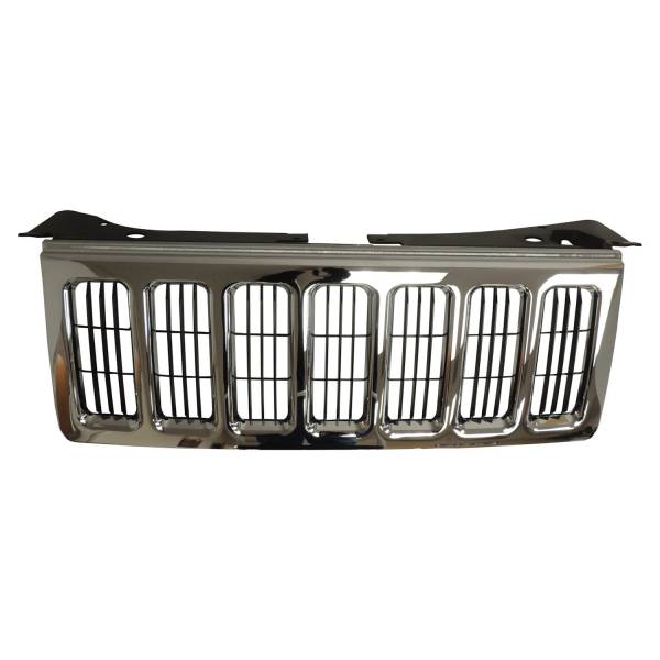 Crown Automotive Jeep Replacement - Crown Automotive Jeep Replacement Grille Front Chrome  -  55156975AD - Image 1