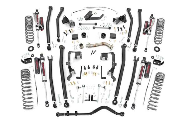 Rough Country - Rough Country Long Arm Suspension Lift Kit w/Shocks 4 in. Lift Vertex Reservoir Shocks - 78650A - Image 1