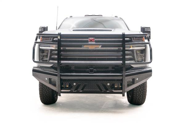 Fab Fours - Fab Fours Black Steel Front Ranch Bumper w/Full Guard And Tow Hooks Steel Black - CH20-S4960-1 - Image 1