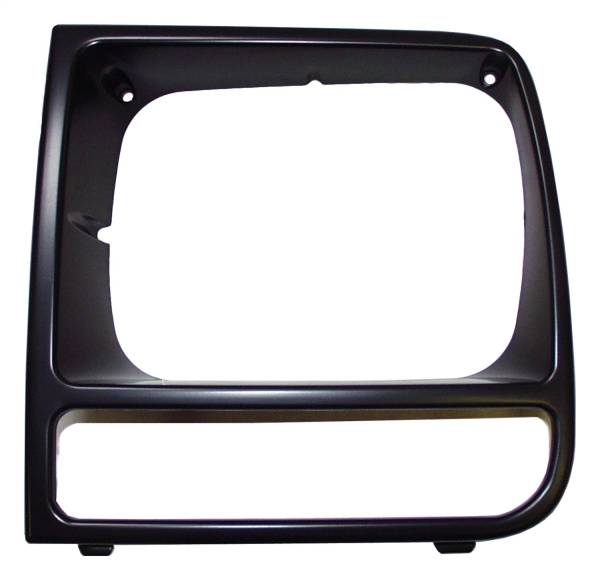 Crown Automotive Jeep Replacement - Crown Automotive Jeep Replacement Headlamp Bezel Left Black/Black  -  55055137 - Image 1