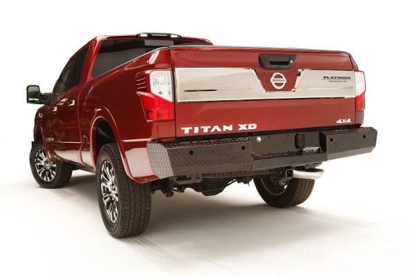 Fab Fours - Fab Fours Black Steel Ranch Rear Bumper 2 Stage Black Powder Coated - NT16-T3750-1 - Image 1