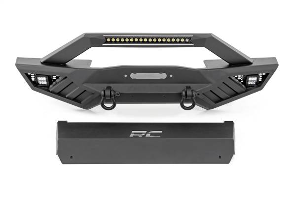 Rough Country - Rough Country LED Front Bumper Front Full Width 2 in. LED Pods 20 in. Single Row LED Light Bar - 10645A - Image 1