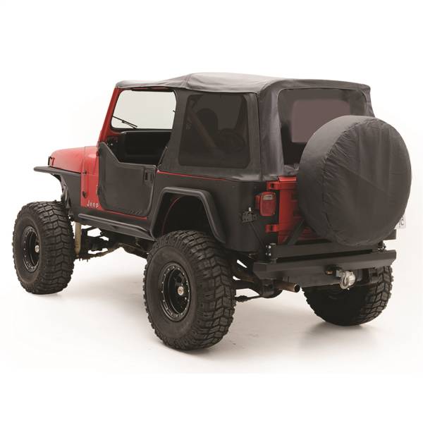 Smittybilt - Smittybilt Replacement Soft Top Black Denim Incl. 2 Front Replacement Upper Door Skins w/Tinted Windows - 9870215 - Image 1