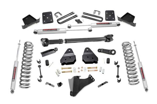 Rough Country - Rough Country Suspension Lift Kit w/Shocks 6 in. Lift Incl. Factory Rear Overload Springs 3.5 in. Axle Diameter Front Driveshaft N3 Shocks - 50321 - Image 1