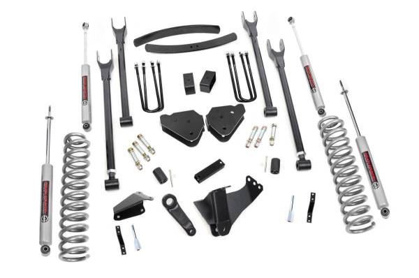 Rough Country - Rough Country 4-Link Suspension Lift Kit w/Shocks 6 in. Lift - 581.20 - Image 1