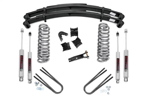 Rough Country - Rough Country Suspension Lift Kit 2.5 in. Lift Incl. Leaf Springs U-Bolts Hardware Front and Rearm Premium N3 Shocks - 530-70-7630 - Image 1