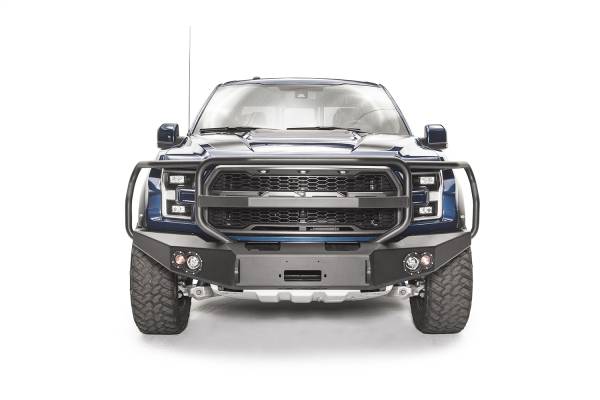 Fab Fours - Fab Fours Premium Winch Front Bumper Uncoated/Paintable w/Full Grill Guard [AWSL] - FF17-H4350-B - Image 1