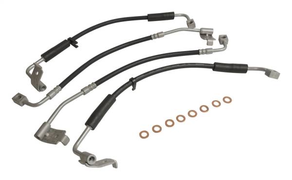 Crown Automotive Jeep Replacement - Crown Automotive Jeep Replacement Brake Hose Kit Incl. Hoses And 8 Brake Hose Washers  -  BHK1 - Image 1