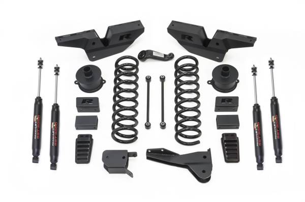 ReadyLift - ReadyLift Big Lift Kit w/Shocks 6 in. Front Lift 3.5 in. Rear Coil Spacers Incl. Shocks SST3000 Black - 49-1630-K - Image 1