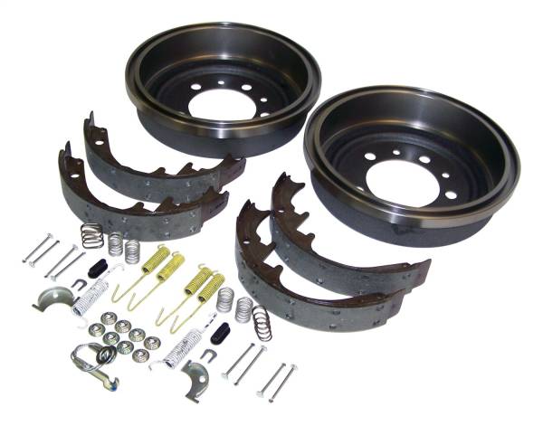 Crown Automotive Jeep Replacement - Crown Automotive Jeep Replacement Drum Brake Shoe And Drum Kit Rear Incl. 2 Drums 1 Shoe Set And All Hardware w/10x1.75in Brakes  -  52002952K - Image 1