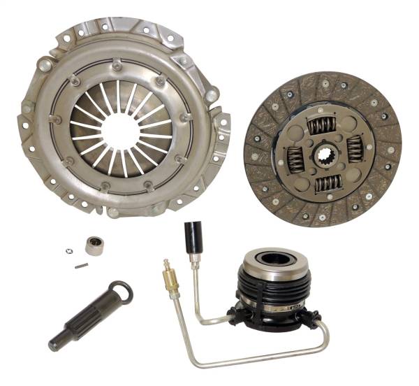 Crown Automotive Jeep Replacement - Crown Automotive Jeep Replacement Clutch Kit Incl. Clutch Disc/Pressure Plate/Clutch Control Unit/Pilot Bearing/Clutch Fork/Alignment Tool 9.125 in. Clutch Disc 14 Splines .968 in. Spline Dia.  -  XY1991F - Image 1
