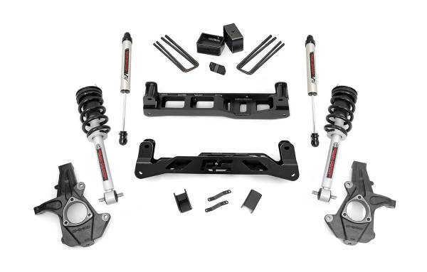 Rough Country - Rough Country Suspension Lift Kit w/Shocks 5 in. Lift Incl. Lifted N3 Struts V2 Monotube Shocks Stock Cast Steel - 24771 - Image 1