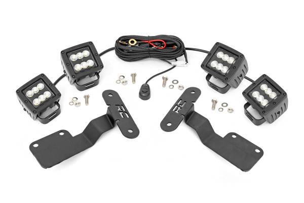 Rough Country - Rough Country LED Lower Windshield Ditch Kit 2 in. Flood Beam - 70869 - Image 1