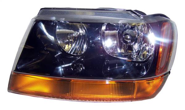 Crown Automotive Jeep Replacement - Crown Automotive Jeep Replacement Head Light Assembly Left w/o Leveling Device Incl. Bulbs/Harness  -  55155129AB - Image 1