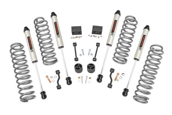 Rough Country - Rough Country Suspension Lift Kit w/Shocks 2.5 in. Lift Non-Rubicon Incl. Coil Springs V2 Monotube Shocks - 67770 - Image 1