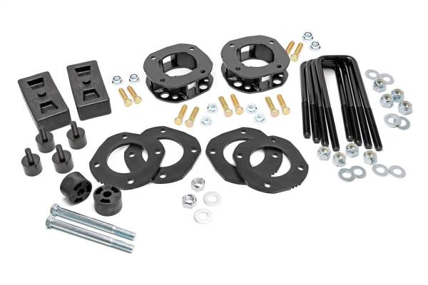 Rough Country - Rough Country Suspension Lift Kit 2.5-3 in. Lift Incl. Strut Extensions Diff. Mounting Spacers Skid Plate Spacers Bump Stops Lift Blocks U-Bolts Hardware - 87000 - Image 1