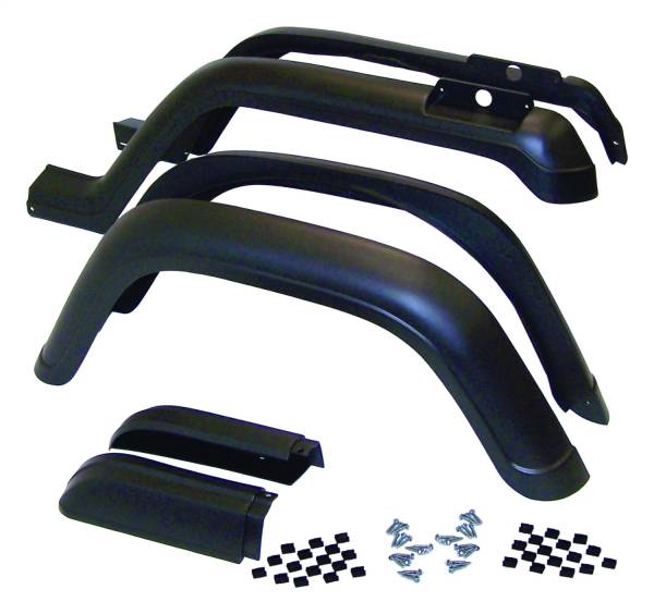 Crown Automotive Jeep Replacement - Crown Automotive Jeep Replacement Fender Flare Kit 6 Piece Incl. Hardware  -  5AHK6 - Image 1