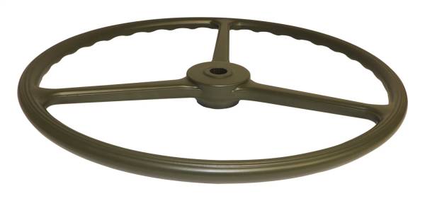 Crown Automotive Jeep Replacement - Crown Automotive Jeep Replacement Steering Wheel Green 17 in. Diameter 3 Spokes 36 Splines Replaces Original Sheller Type Steering Wheel  -  7375336 - Image 1