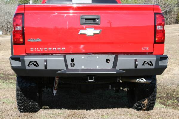 Fab Fours - Fab Fours Heavy Duty Rear Bumper Uncoated/Paintable Incl. 0.75 in. D-Ring Mount [AWSL] - CS14-W3150-B - Image 1