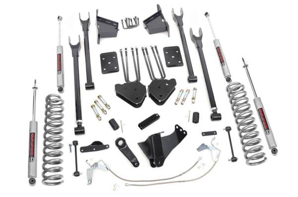 Rough Country - Rough Country 4-Link Suspension Lift Kit w/Shocks 8 in. Lift - 592.20 - Image 1