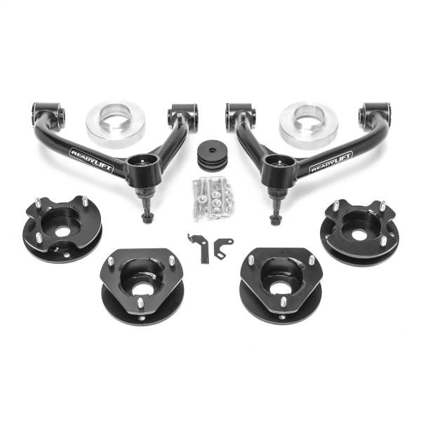 ReadyLift - ReadyLift SST® Lift Kit 3 in. Front Strut Spacer 3 in. Rear Strut Preloader Spacer Tube A-Arm w/Factory Suspension - 69-31300 - Image 1