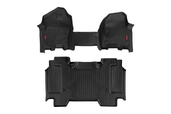 Rough Country - Rough Country Heavy Duty Floor Mats Front and Rear Half Console - M-31410 - Image 1