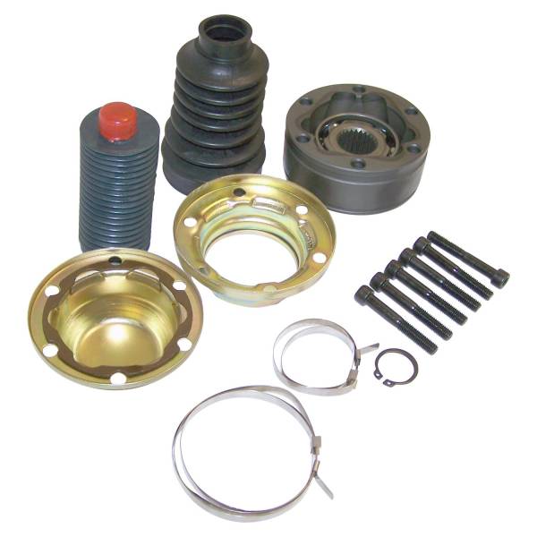 Crown Automotive Jeep Replacement - Crown Automotive Jeep Replacement CV Joint Repair Kit Front Axle End Incl. CV Joint/Caps/Boot/Snap Rings/Bolts/Grease  -  520994FRK - Image 1