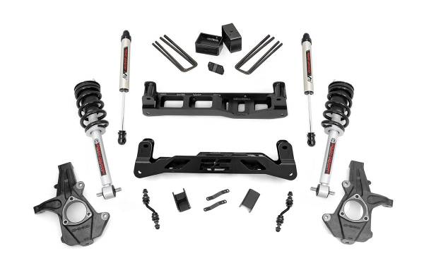 Rough Country - Rough Country Suspension Lift Kit w/Shocks 5 in. Lift Incl. Lifted N3 Struts V2 Monotube Shocks Stock Cast Aluminum Or Stamped Steel - 24871 - Image 1