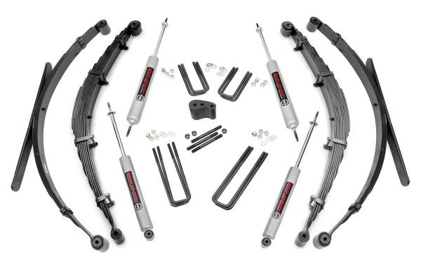 Rough Country - Rough Country Suspension Lift Kit w/Shocks 4 in. Lift - 505.20 - Image 1