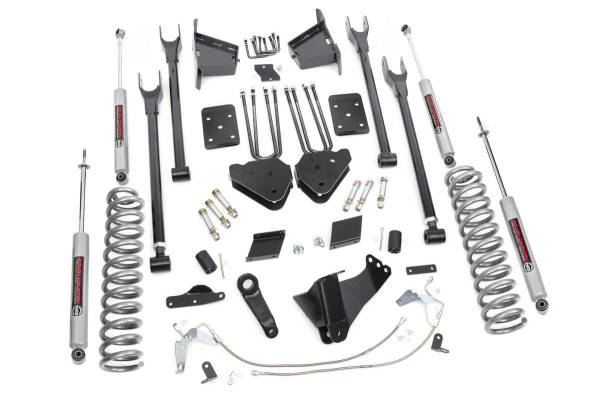 Rough Country - Rough Country 4-Link Suspension Lift Kit w/Shocks 6 in. Lift - 532.20 - Image 1