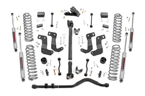 Rough Country - Rough Country Suspension Lift Kit w/Shocks 3.5 in. Lift Incl. Coil Springs Track Bar CV Driveshaft Ctrl Arm Drop Brkt. Swaybar Links Bump Stop Front and Rear Premium N3 Shocks - 69031 - Image 1