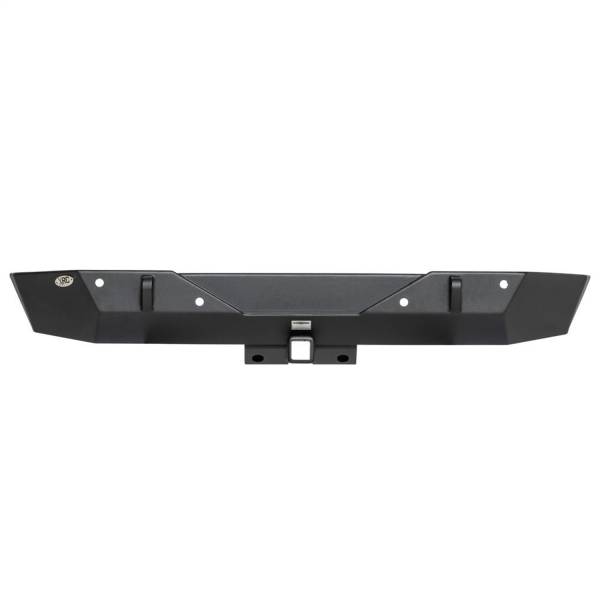 Smittybilt - Smittybilt XRC Rear Bumper Matte Black Textured Powder Coat Incl. Receiver Hitch[Class III] D-Rings - 77855 - Image 1