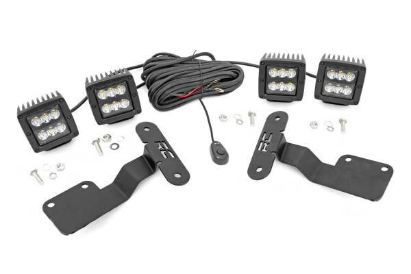 Rough Country - Rough Country LED Lower Windshield Ditch Kit 2 in. Spot Beam - 70868 - Image 1