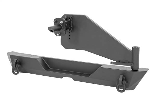 Rough Country - Rough Country Trail Rear Bumper Rear w/Tire Carrier Satin Black - 10598 - Image 1