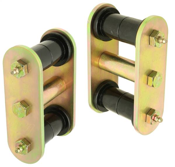 RockJock 4x4 - RockJock Heavy Duty Leaf Spring Shackles Incl. Urethane Bushings Heavy Duty Greasable Bolts Pair Front - CE-9040 - Image 1