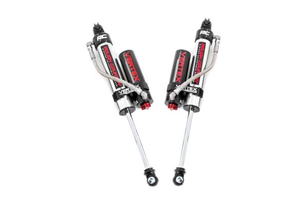 Rough Country - Rough Country Adjustable Vertex Shocks Rear 4 in. Long Arm Lifts Zinc Plate Finish Double Clear Coat 2.5 in. Piston Steel - 699015 - Image 1