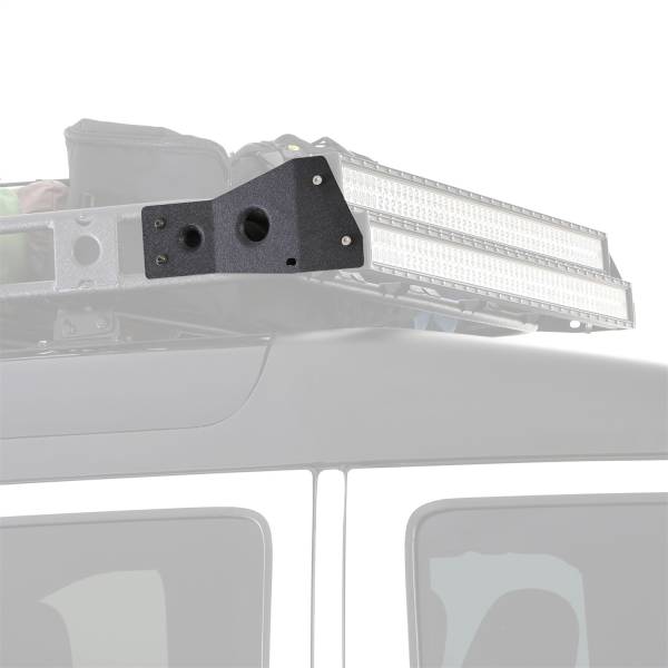 Smittybilt - Smittybilt Defender Series LED Light Bar Brackets Pair For Use w/50 in. LED Light Bars Light Tabs Fit 1 in. Bars Hardware Incl. For Use w/4.5 ft. Racks Only - D8083 - Image 1