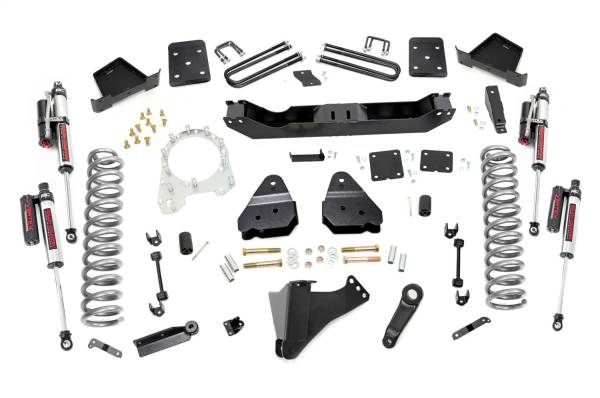 Rough Country - Rough Country Suspension Lift Kit 6 in. Radius Arm Drop Brackets Lifted Coil Springs Anti Wrap Rear Blocks Stabilizer Relocation Brackets Pitman Arm Includes N3 Series Shock - 50350 - Image 1