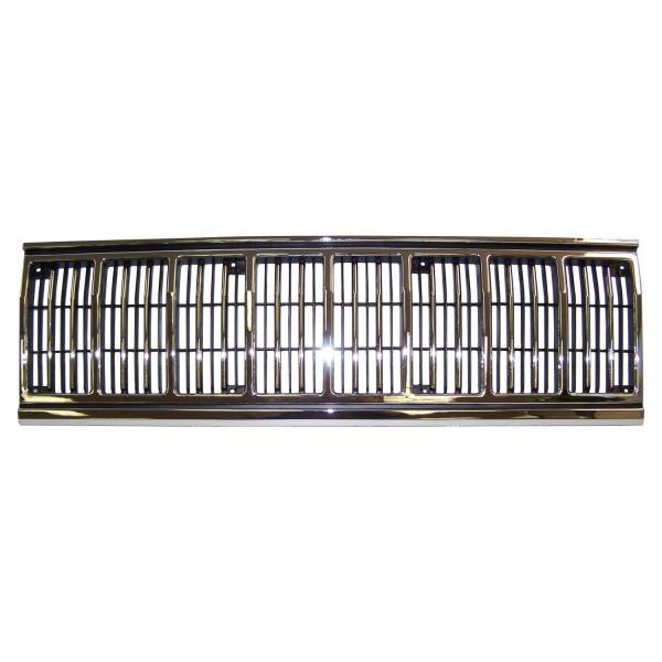 Crown Automotive Jeep Replacement - Crown Automotive Jeep Replacement Grille Front Black Chrome  -  55034046 - Image 1