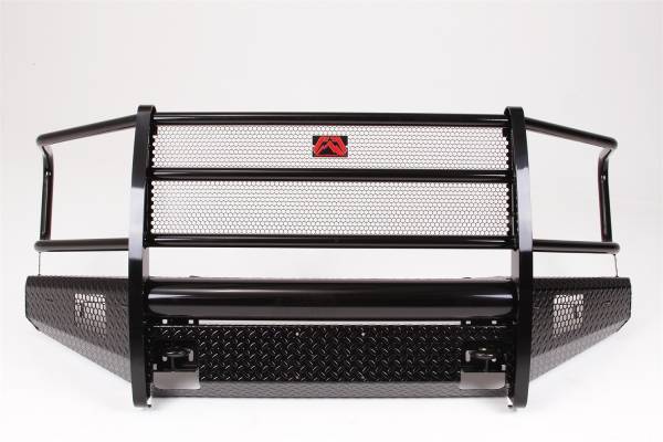 Fab Fours - Fab Fours Black Steel Front Bumper 2 Stage Black Powder Coated w/Full Grill Guard And Tow Hooks - FF15-K3250-1 - Image 1