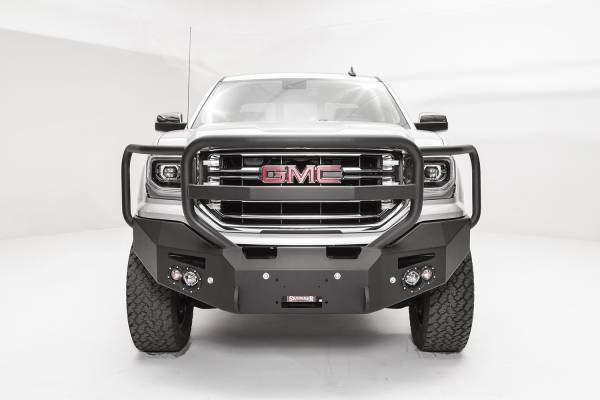 Fab Fours - Fab Fours Premium Winch Front Bumper 2 Stage Black Powder Coated w/Full Guard w/Sensors - GS16-F3950-1 - Image 1