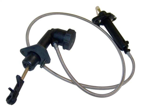 Crown Automotive Jeep Replacement - Crown Automotive Jeep Replacement Clutch Hydraulic Assembly Left Hand Drive Incl. Clutch Master Cylinder/Slave Cylinder/Braided Stainless Hose  -  52104110 - Image 1