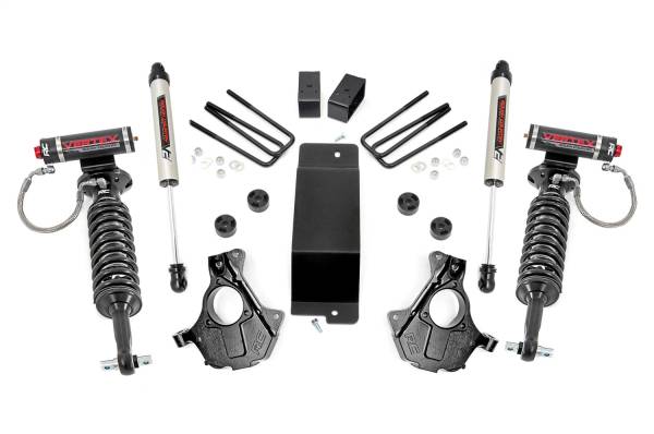 Rough Country - Rough Country Suspension Lift Kit w/Shocks 3.5 in. Lift Knuckle Kit Aluminum And Stamped Steel w/Vertex And V2 Shocks - 12157 - Image 1