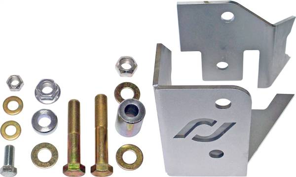 RockJock 4x4 - RockJock Trac Bar Relocation Kit Rear Incl. Inner/Outer Brackets Hardware Some Welding Required - CE-9807RTBK - Image 1