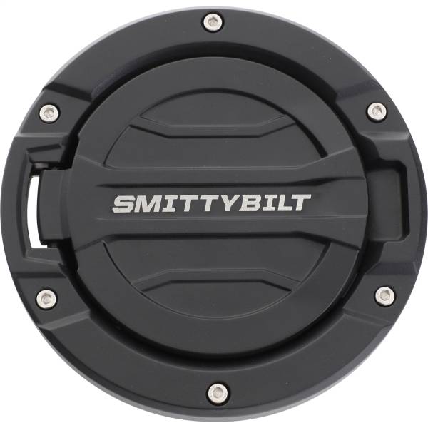 Smittybilt - Smittybilt Billet Style Gas Cover Black No Drilling Installation - 75008 - Image 1