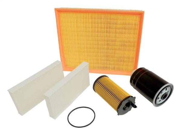 Crown Automotive Jeep Replacement - Crown Automotive Jeep Replacement Master Filter Kit For Use w/2008-2012 KK Liberty w/2.8 Diesel Engine Incl. Air/Fuel/Oil/Cabin Air Filters  -  MFK10 - Image 1